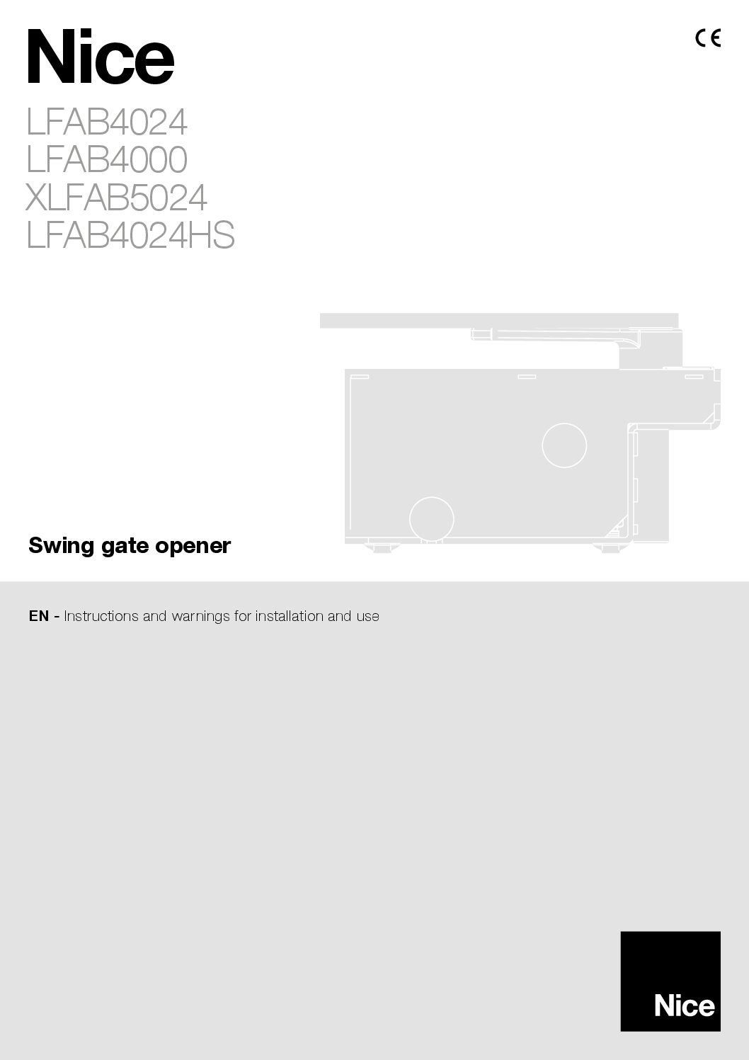 Nice LFAB4024 Manual