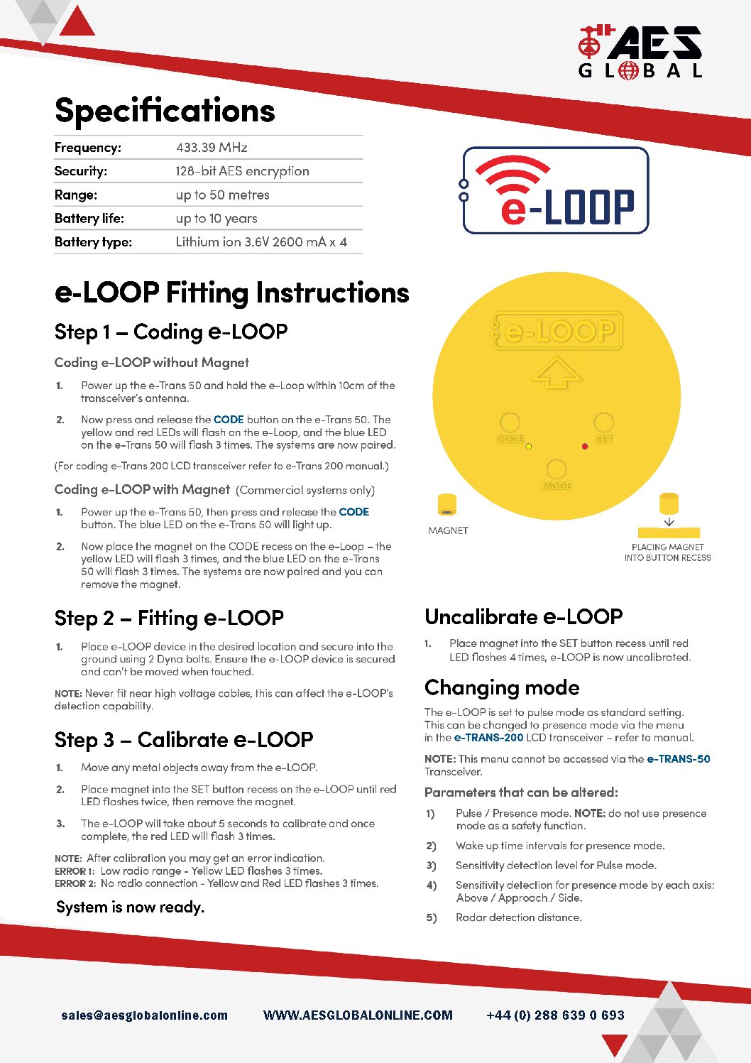 EL00c commercial fixing instructions