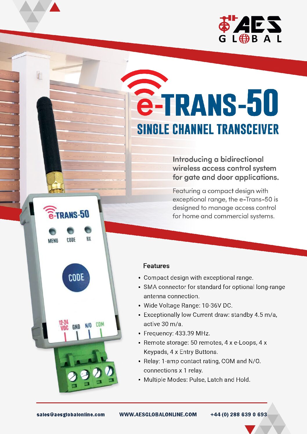 AES Etrans 50 datasheet