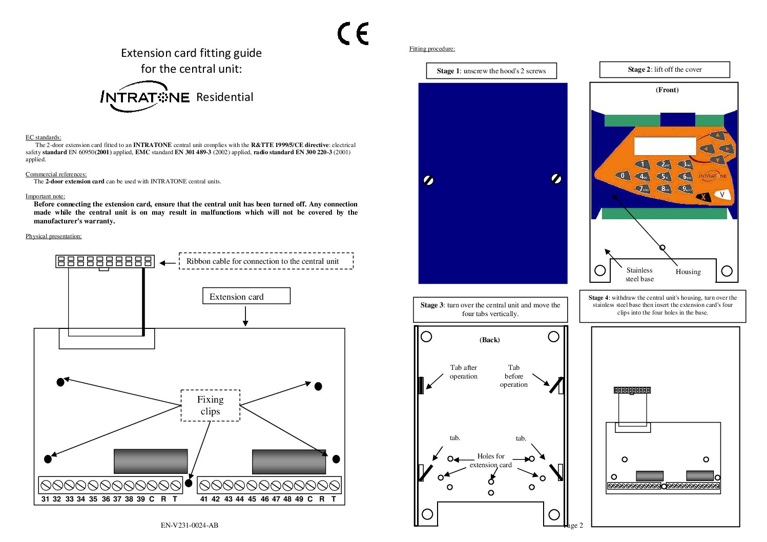 Intratone 03-0101 Manual