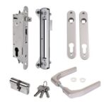 Locinox FIFTYSET-50U-JA insert lock set for 50mm box aluminium, metal or PVC gates