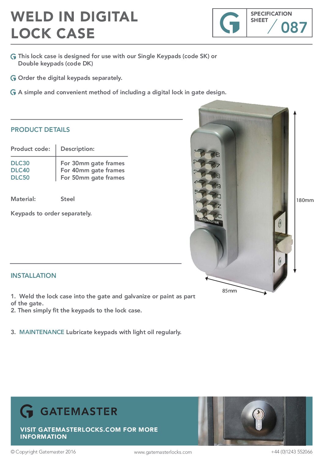 Gatemaster DLC Specification
