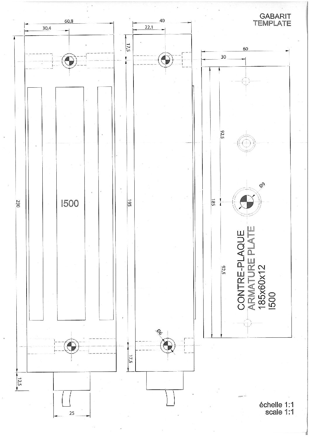 CDVI I500SR Drawing