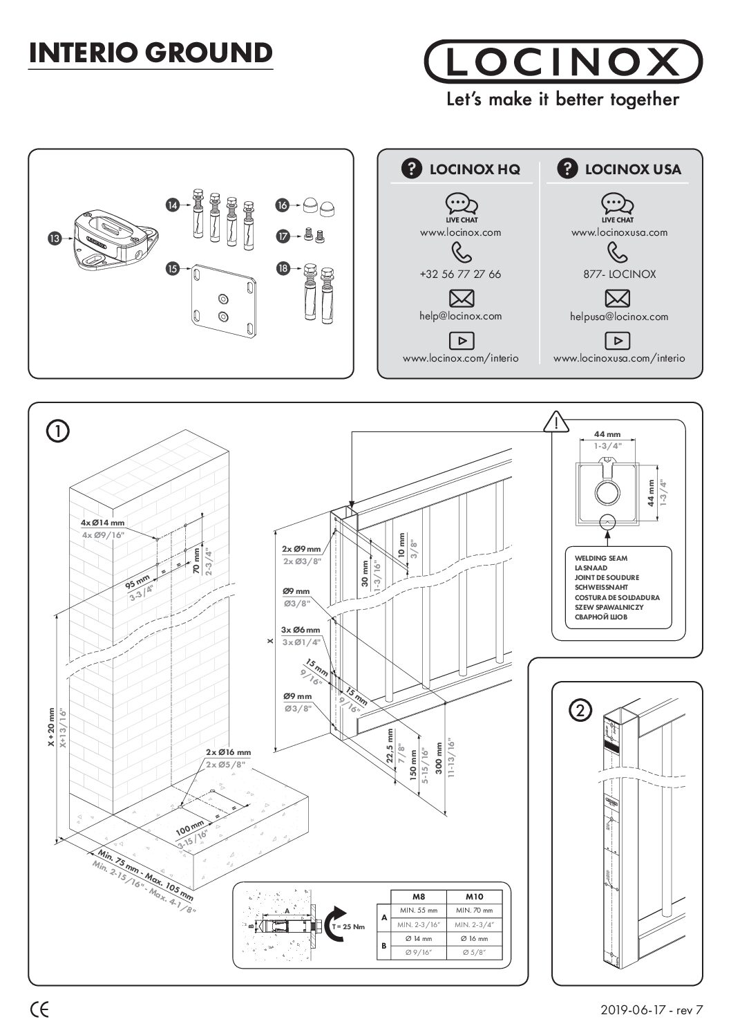 Locinox Interio Ground Manual