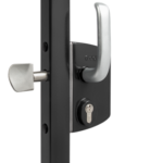 Locinox LSKZ U2 50 9005 black sliding gate lock for 50mm box section