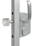 Locinox LSKZ U2 40 ZILV silver sliding gate lock for 40mm box section
