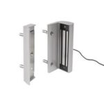Locinox MAGMAG3000-ZILV Silver magnetic lock with no handles up to 300kg pull force