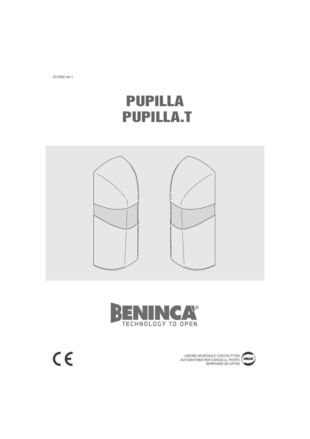 Beninca Pupilla.T Datasheet