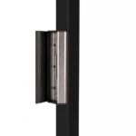 Locinox SAKL Black Industrial Stainless Steel Keep for square profiles for 40-60mm