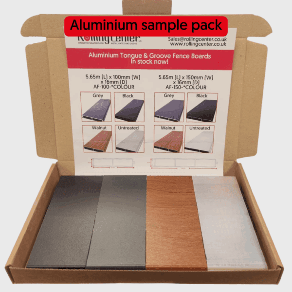 Aluminium fencing sample pack